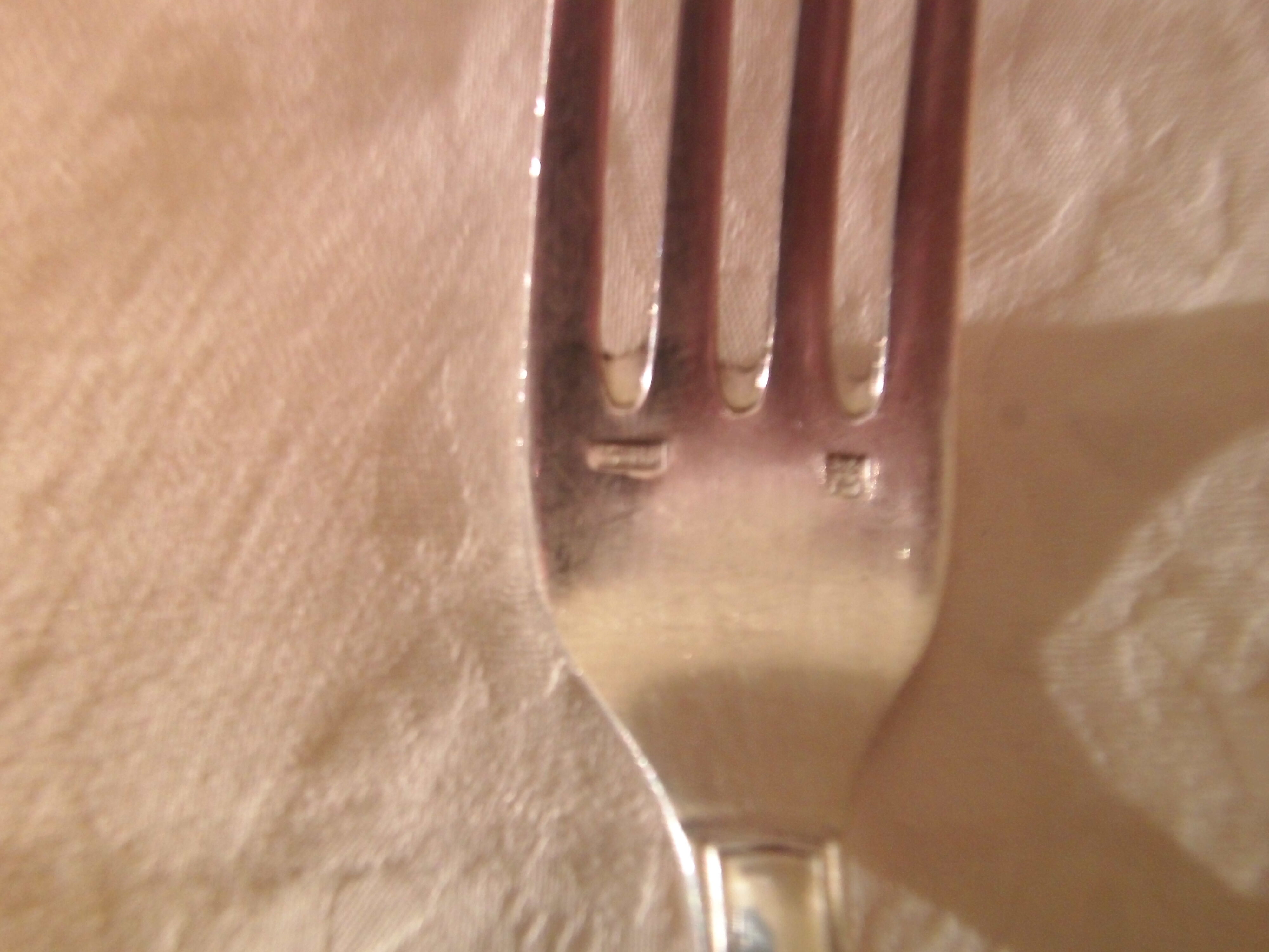 12 art deco table forks in silver metal François Frionnet
