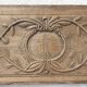 18th century carved wooden plaque bas-relief panel