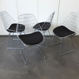 Four vintage SM05 chairs chromed by Cees Braakman for Pastoe, 1960-70
