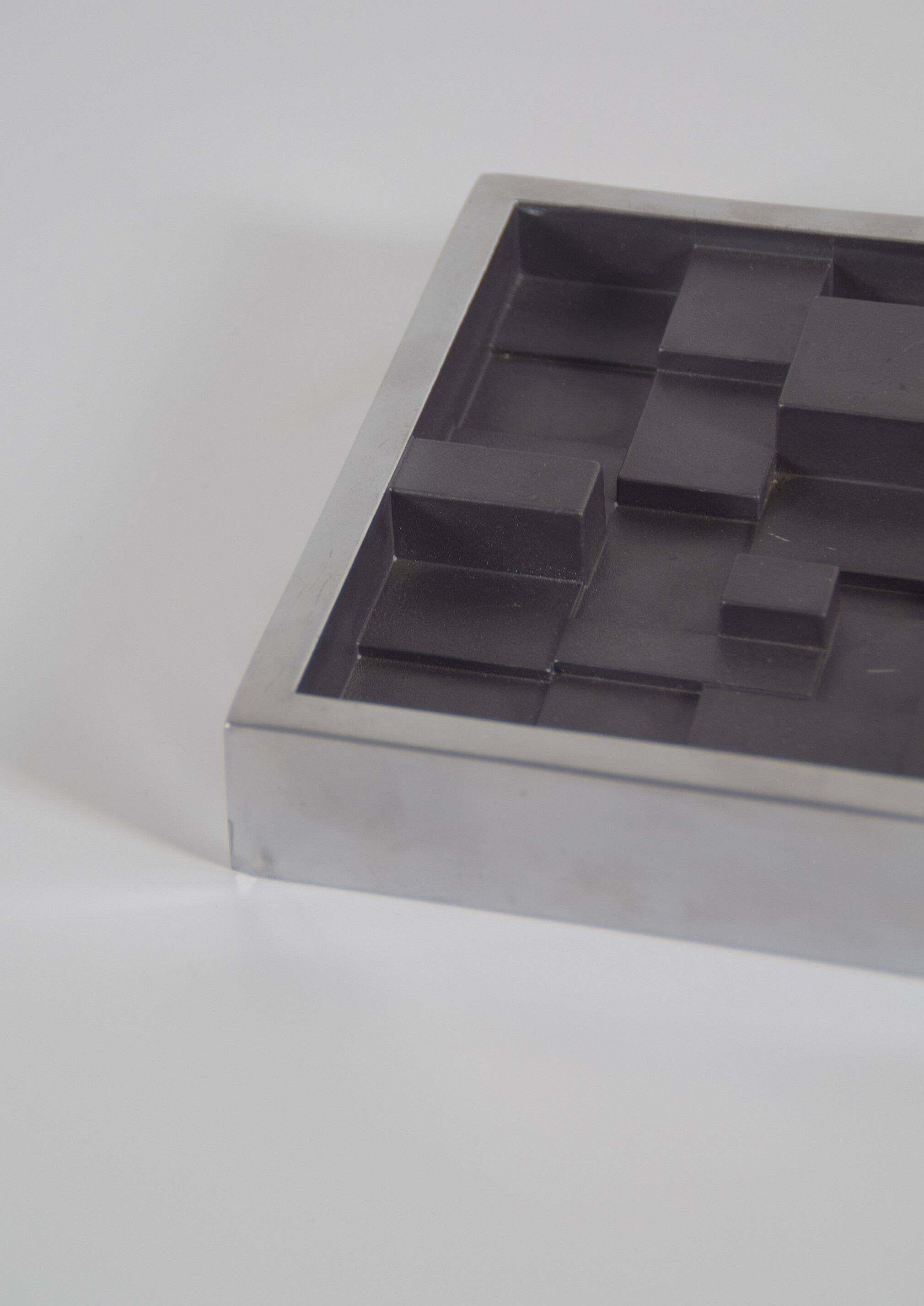 Danish Brutalist relief sculpture by Max Seidenfaden for SDS, 1970s
