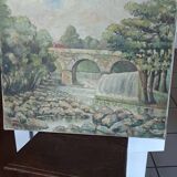 Oil on canvas, signed Francis Maurel, Provençal painter, 1941