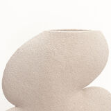 Ceramic vase 'ellipse n°1- white'