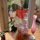 Pink opaline vase