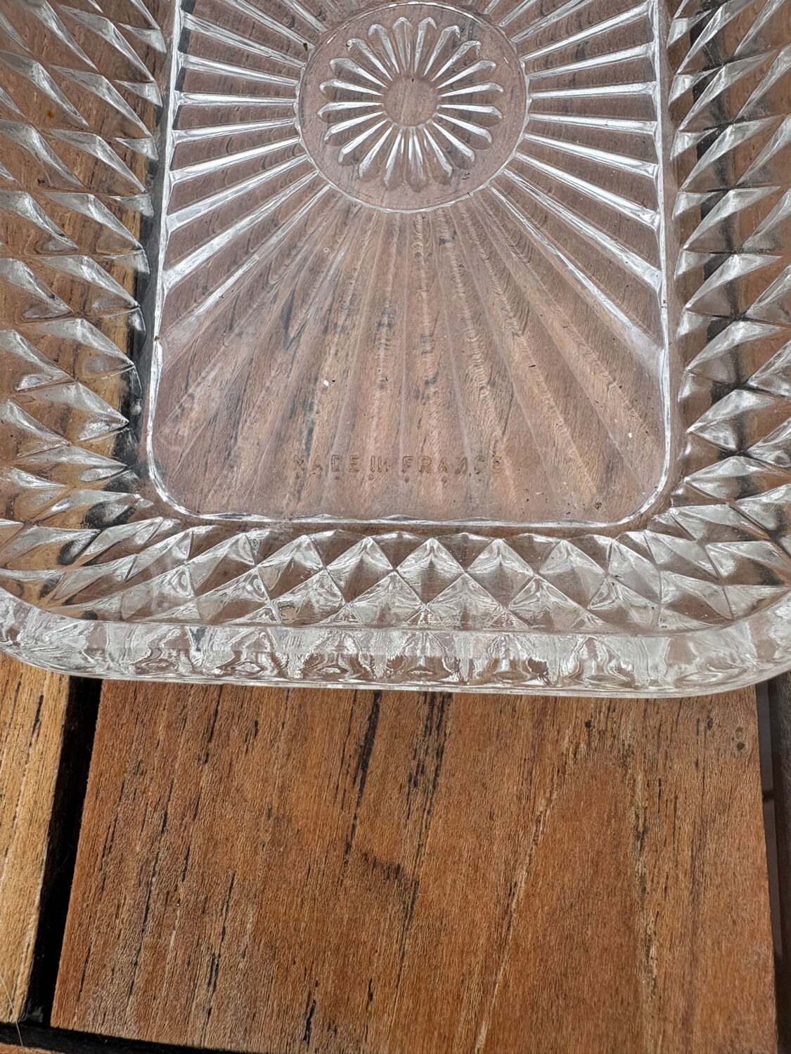 Vintage Duralex butter dish