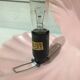 Iridescent pink shell lamp