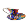 Cup and saucer design so french, decoration of the galion