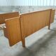 Vintage bed in oak feet compass