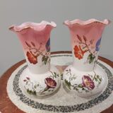 Pair of art deco opaline vases from the 1930s