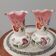 Pair of art deco opaline vases from the 1930s