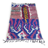 Moroccan Azilal handmade rug, handwoven wool Berber rug.