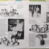 Rare Alessi model "Ottagonale" Coffee or Tea Service, 1936, Set of 5