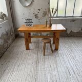 Farmhouse table, mountain furniture from the 50s