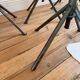 Set of 6 Antique Industrial Wooden and Metal Workshop Chairs