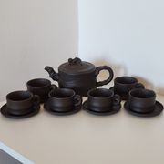 Chinese Terracotta Tea Set Yixing Bamboo Decor