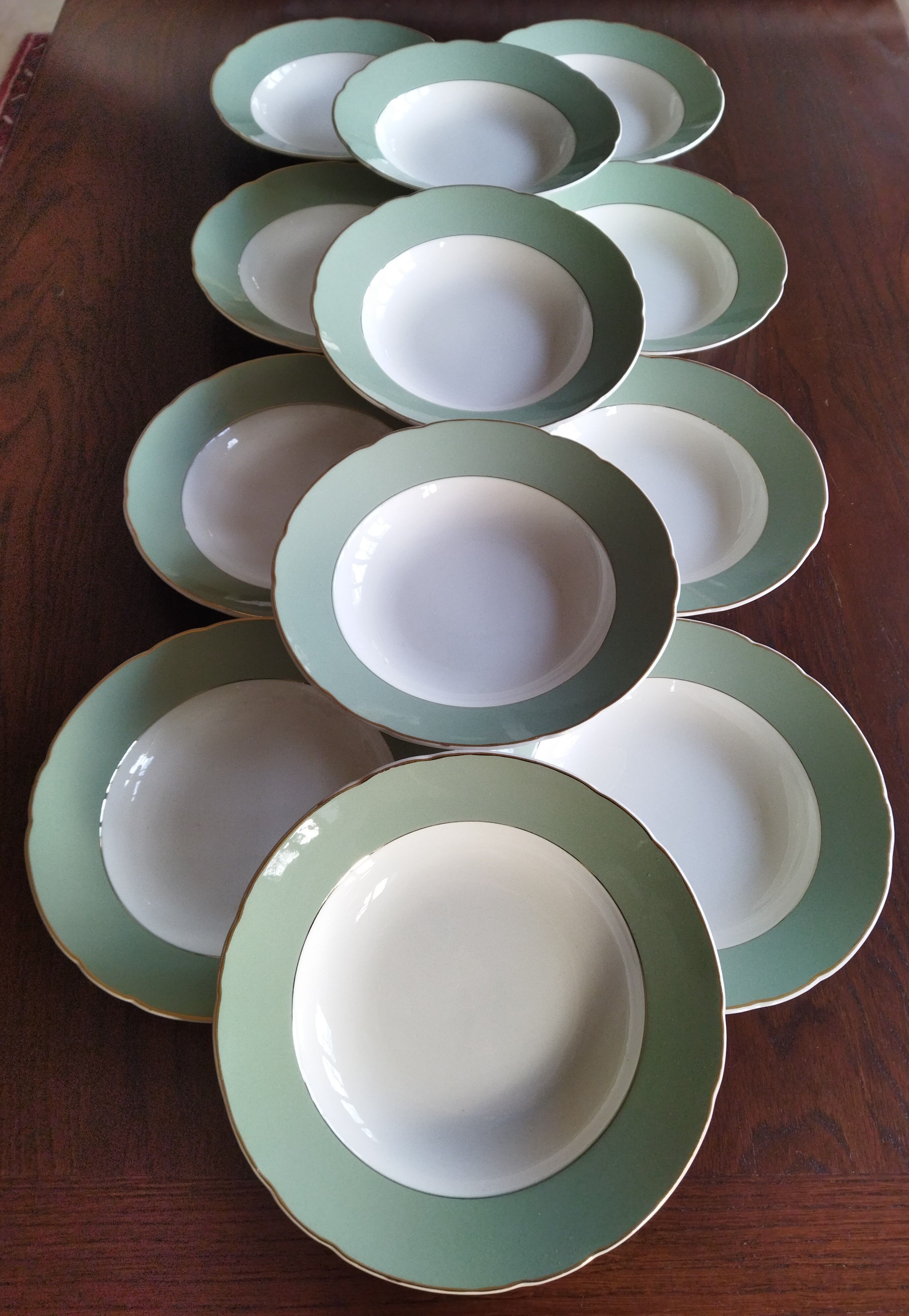 12 assiettes creuses Villeroy & Boch vintage 1960