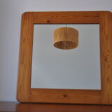 Miroir en bois années 70 pin