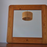 Miroir en bois années 70 pin
