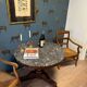 Antique gueridon table with marble top