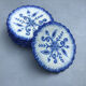 6 dessert plates with Quimper bleu décor by P.Fouillen
