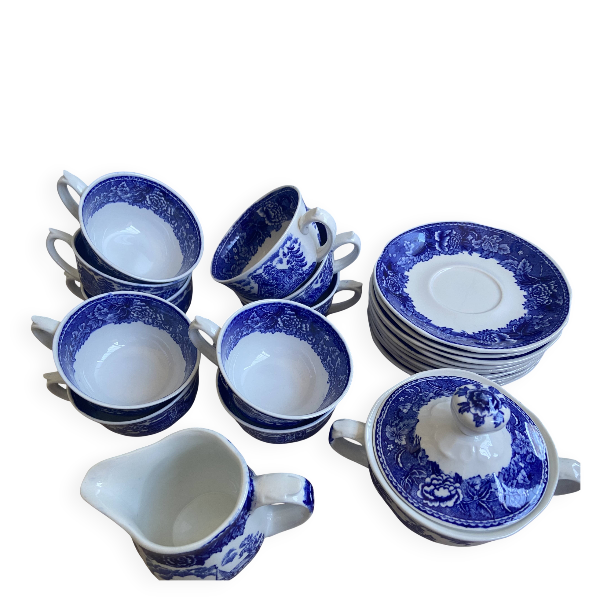 Ancien Service à Thé Café Chocolat Faïence Fine Made in Finland "ARABIA"