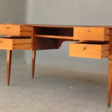 Plated style Louis XVI mahogany desk