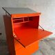 Beautiful chest of drawers with a foldable work surface and slanted top – 1980