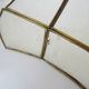 Pair of vintage wall lamps in mother-of-pearl and gilded brass 1970