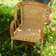 Rattan and wicker child armchair