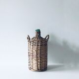Demijohn with wicker