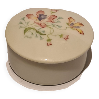 Pillbox Annie Grenade Limoges France floral decor