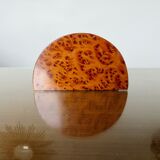 Art deco letter holder in elm burl 1930
