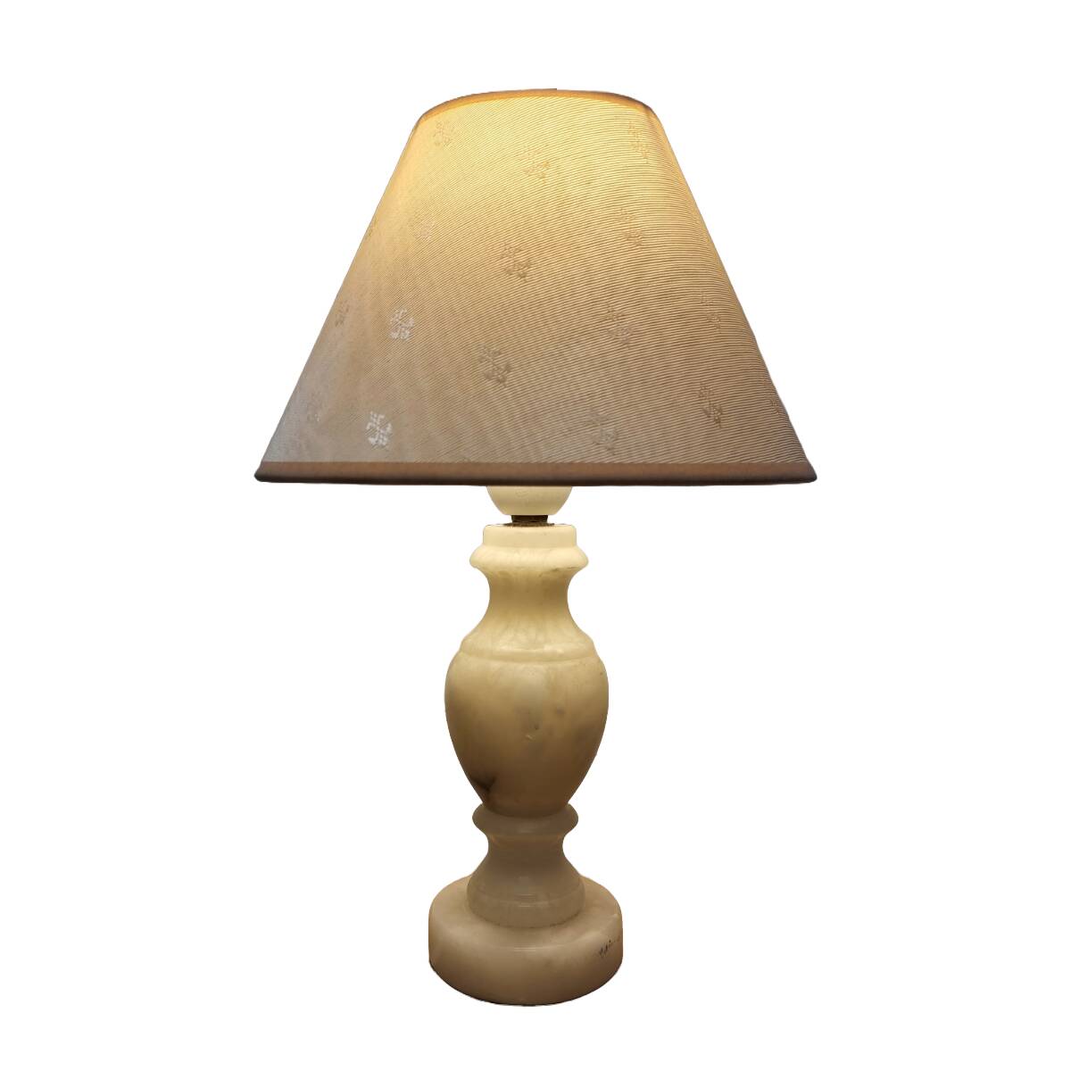 Lampe de table espagnole vintage en albâtre, des années 1970/80