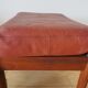 Pair of Dyrlund leather footrest 60s leather