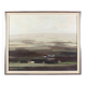Oil on panel original Swedish - "House in a flat landscape" by Evert Färhm - Dated 1968 - vintage and framed - 81 × 68 cm (31.9" × 26.8")