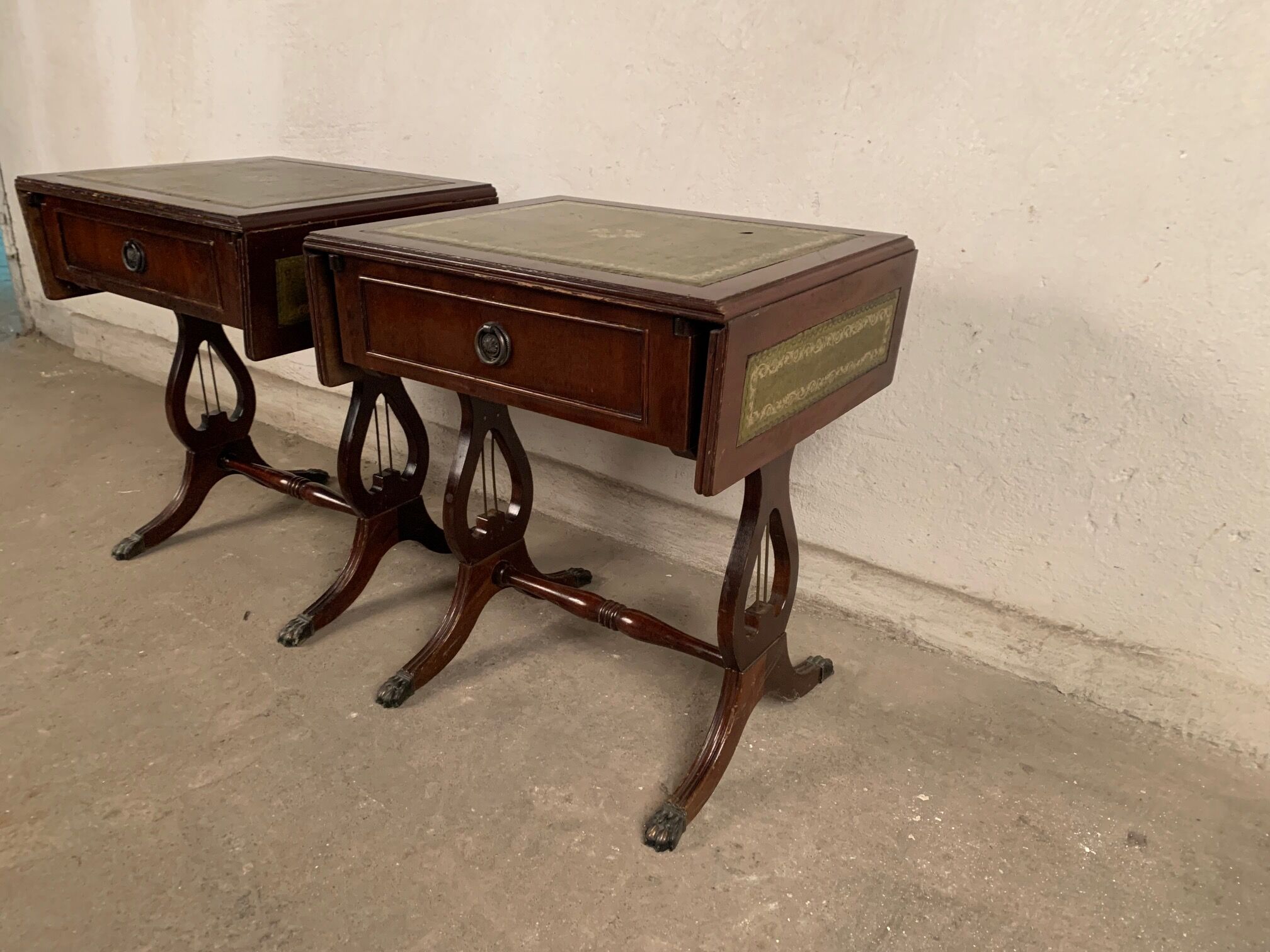 A pair of  side tables, 1950s