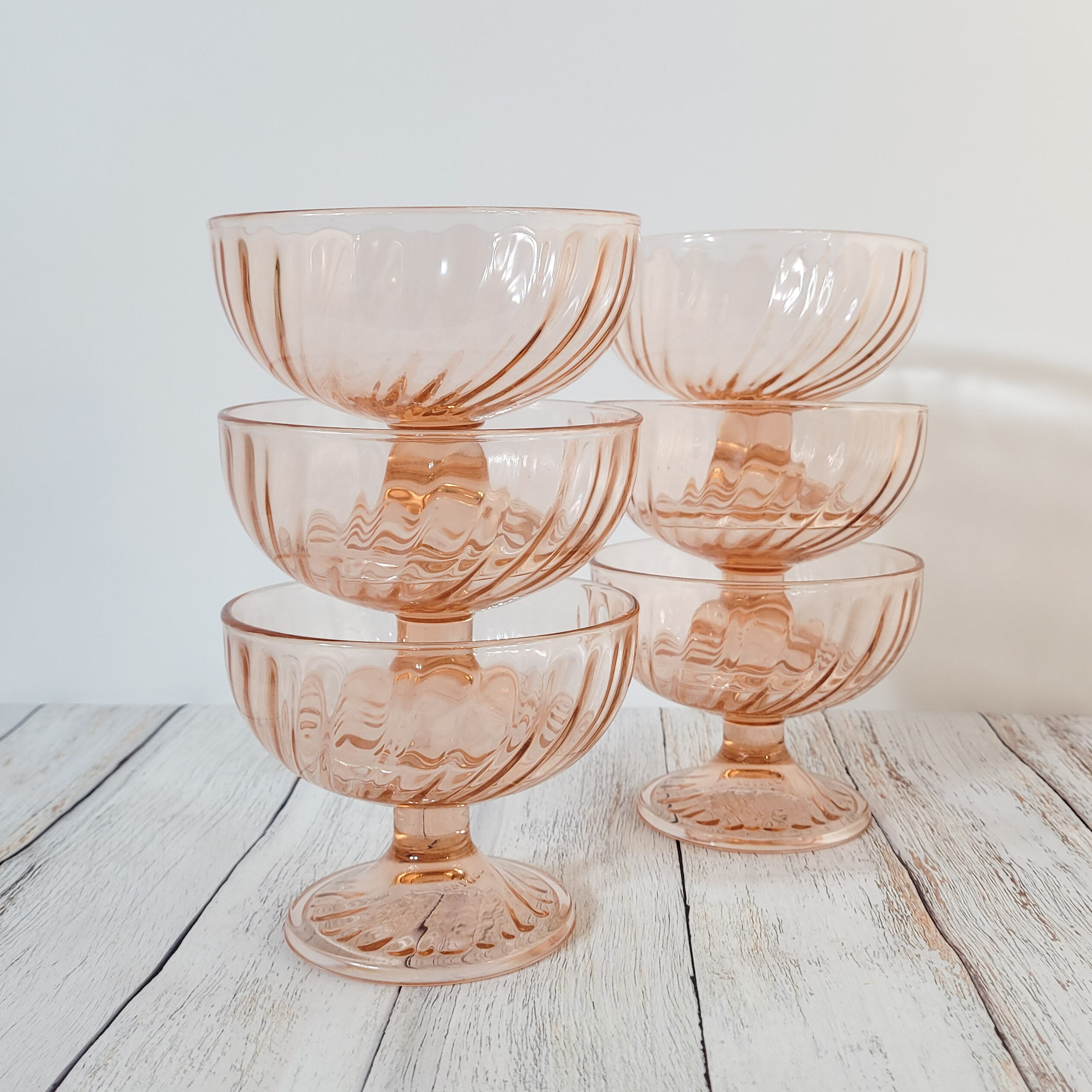 Set of 6 rosaline ice cups