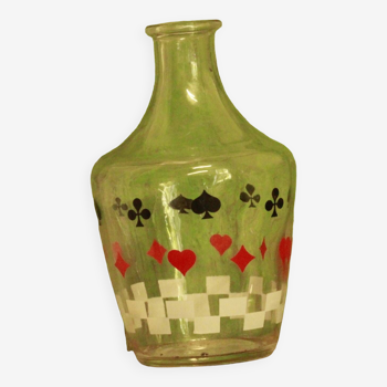 Old card game decanter