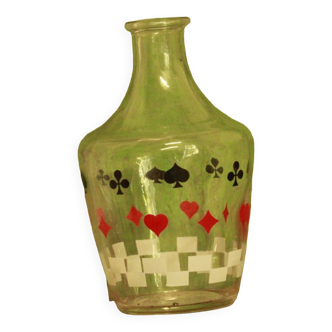 Ancienne carafe jeux de cartes