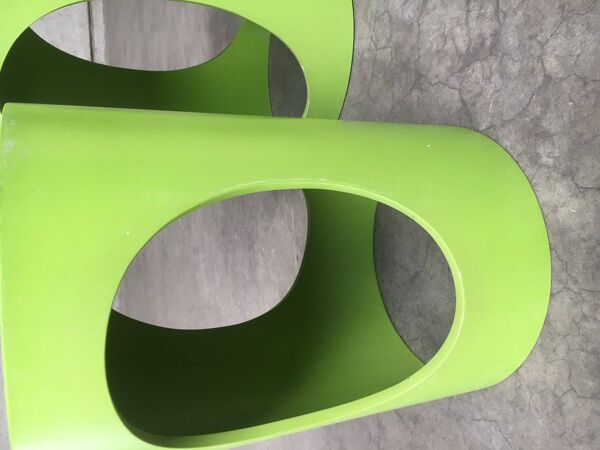 Midc-Cntury Modern Space Age Design Nesting Table Set by Opal, Germany, 1960s, Set of 3