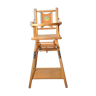 High wooden chair for baby