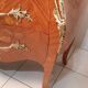 Louis XV style curved chest of drawers, rosewood, restored