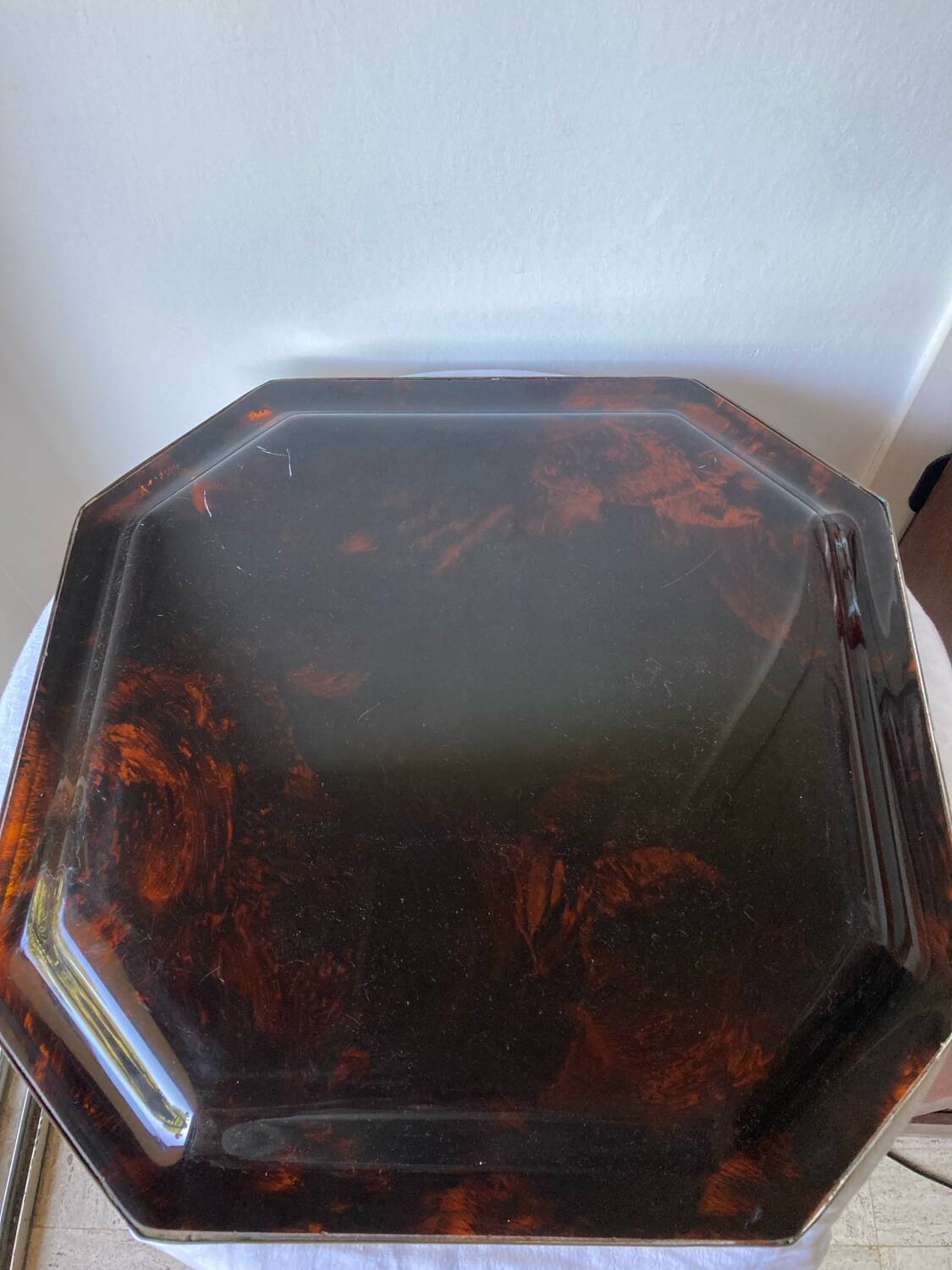 Large vintage lucite tray from the Dior Home collection