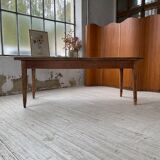 Farmhouse table in oak and walnut 2m