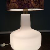 Mid-Century Pink & White Glass Floor Lamp