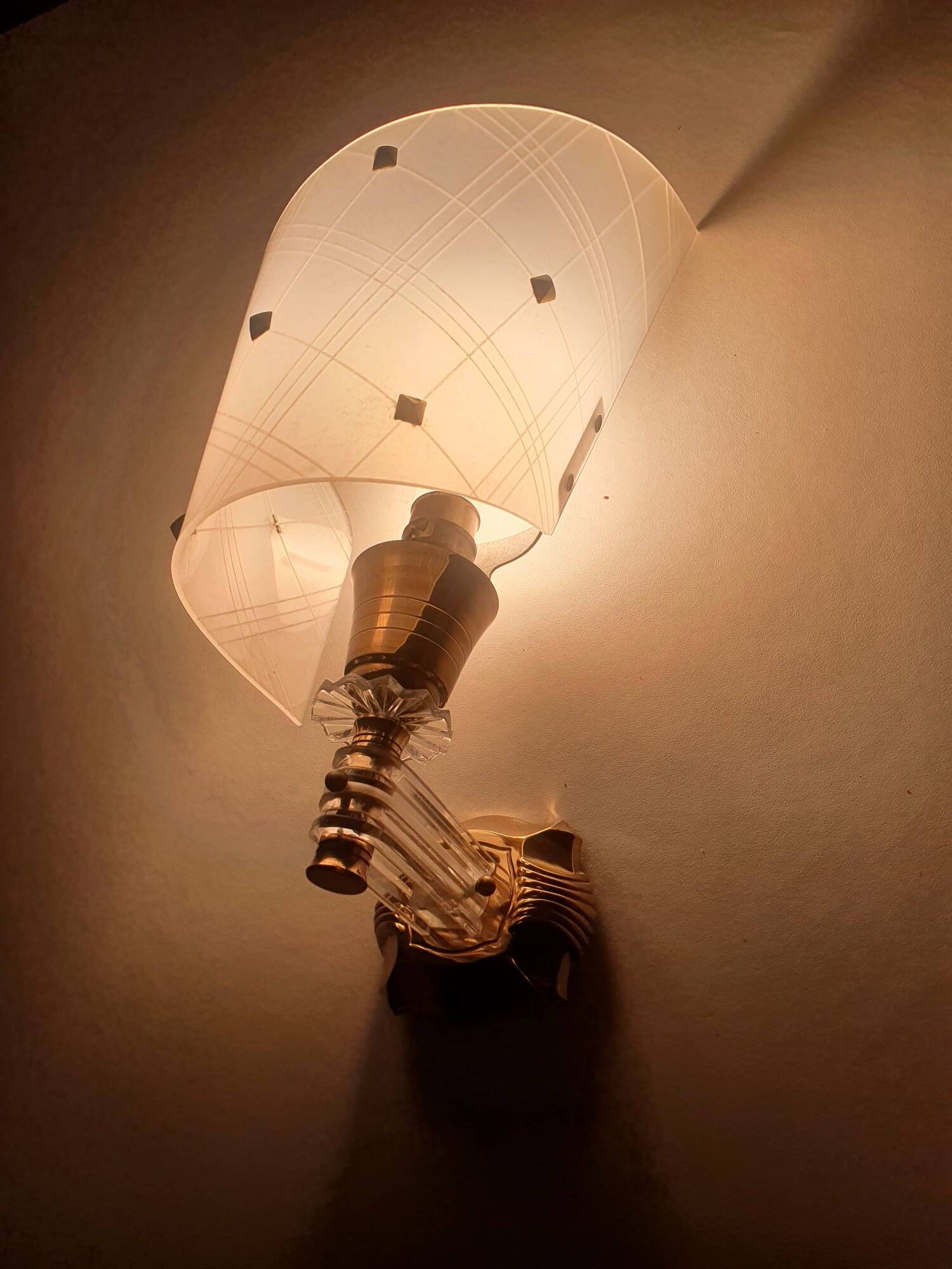 Pair of vintage rockabilly wall lights from the 60s