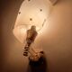 Pair of vintage rockabilly wall lights from the 60s