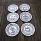 6 old talking plates Gien – Friendship