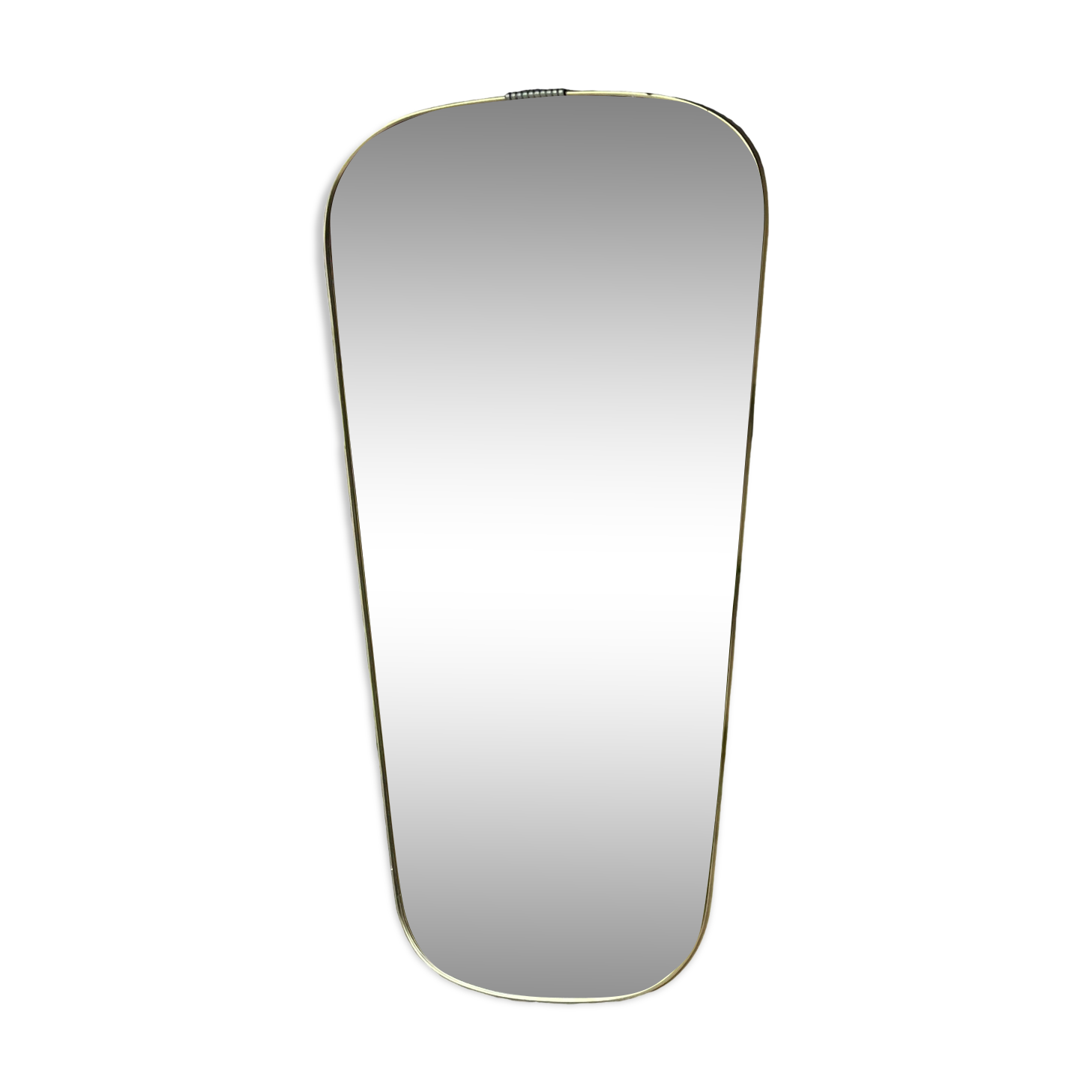 Antique free form mirror vintage design rearview mirror 60 - 33.5 x 61 cm