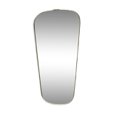 Ancien miroir forme libre rétroviseur vintage design 60 - 33,5 x 61 cm