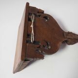 Carved wooden shelf